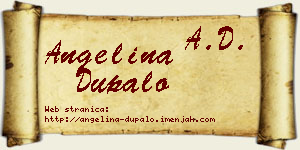 Angelina Dupalo vizit kartica